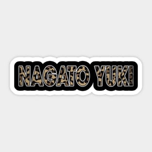 Awesome Proud Name Yuki Pattern Retro Anime Sticker